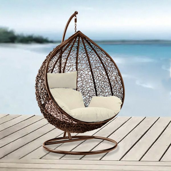 outdoor egg chair with stand