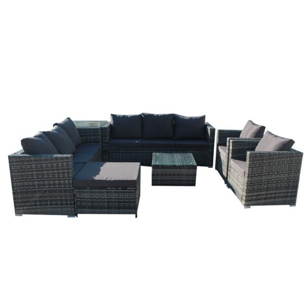 9 seater rattan sofa